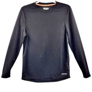 Omni Wool Black Wool Blend Black Long Sleeve Base Layer T-Shirt Men’s Size Small